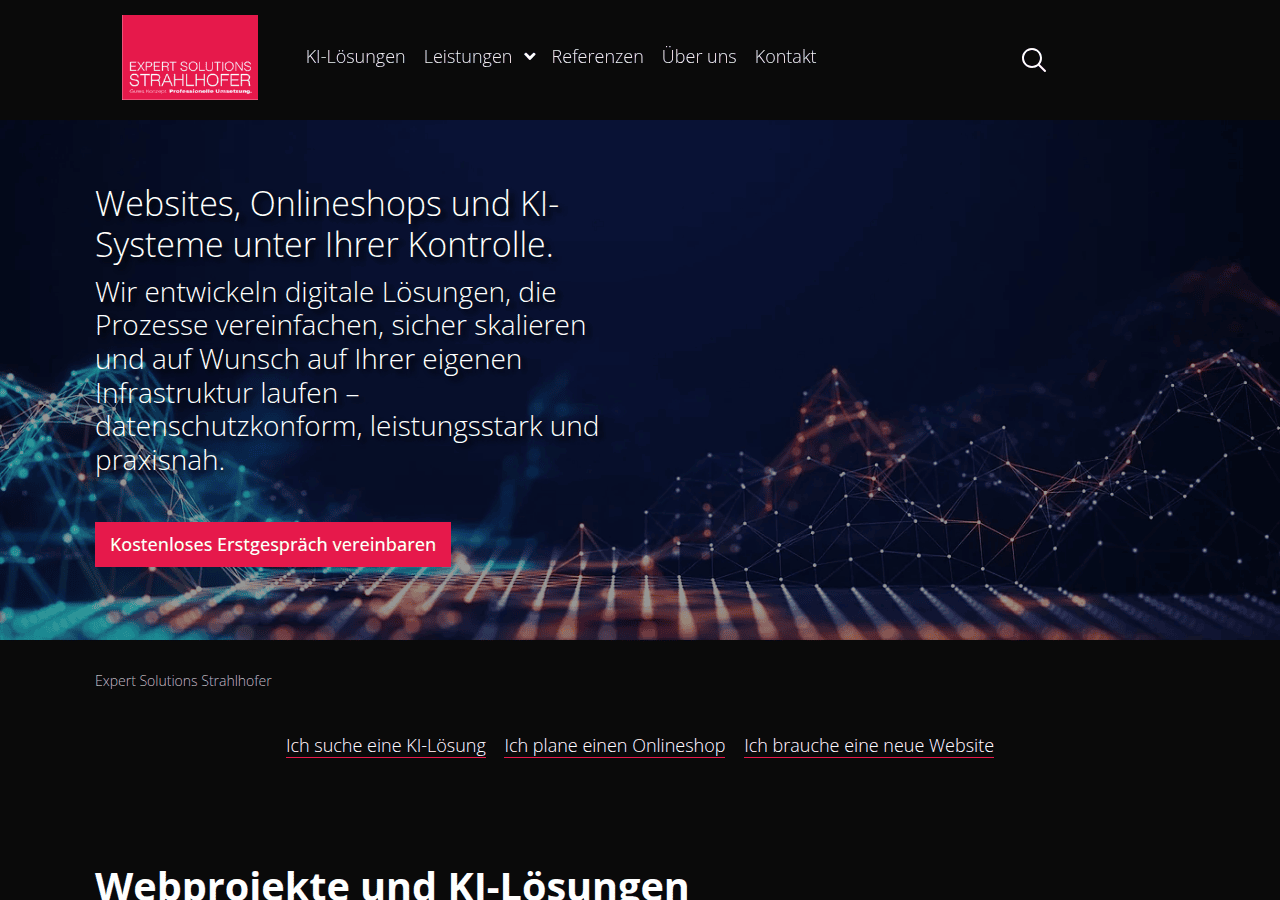 Screenshot of strahlhofer.com