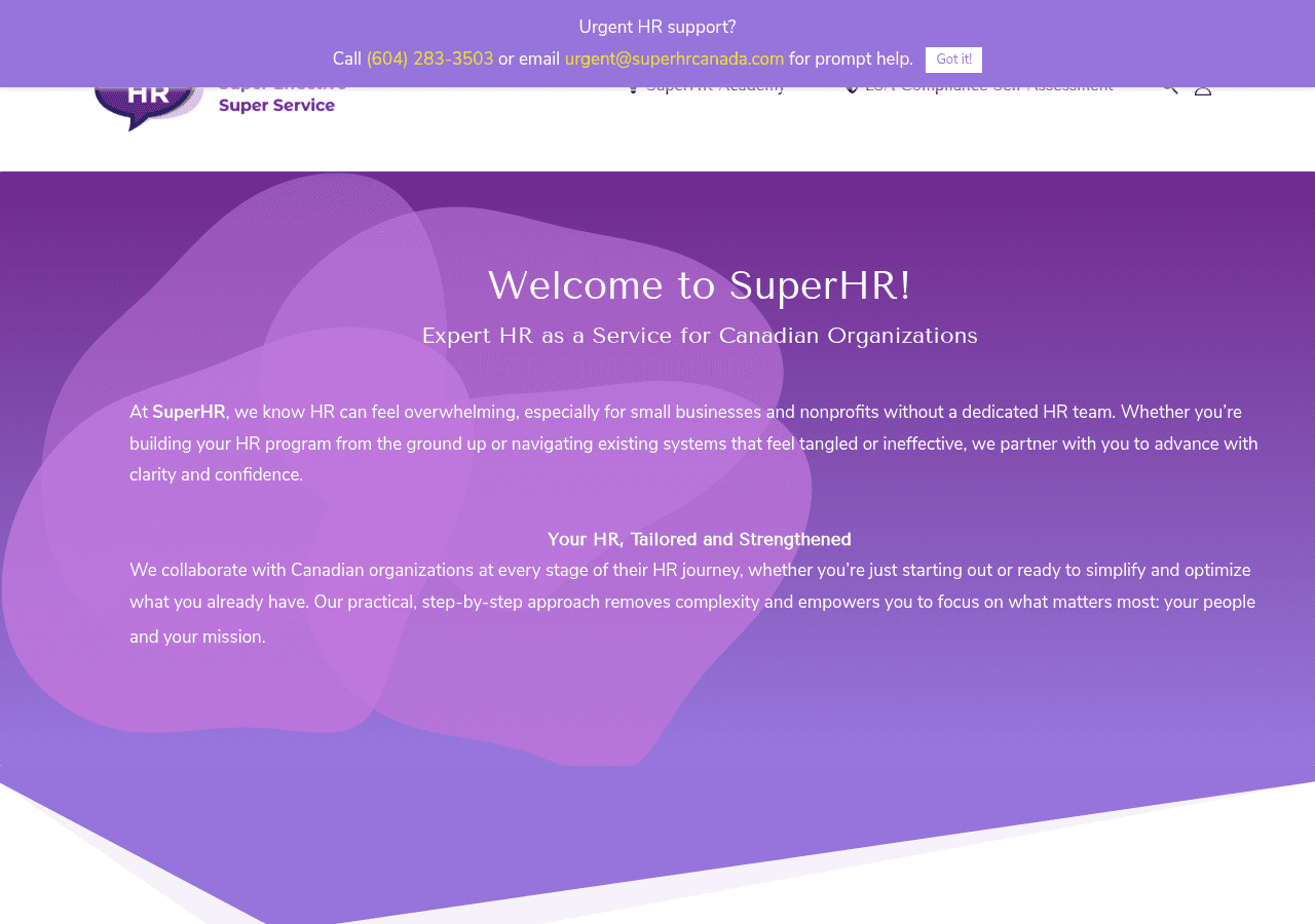 Screenshot of superhrcanada.com