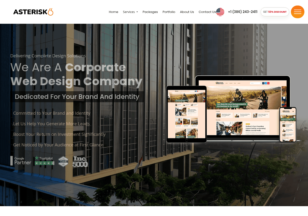 Screenshot of asterisksix.com