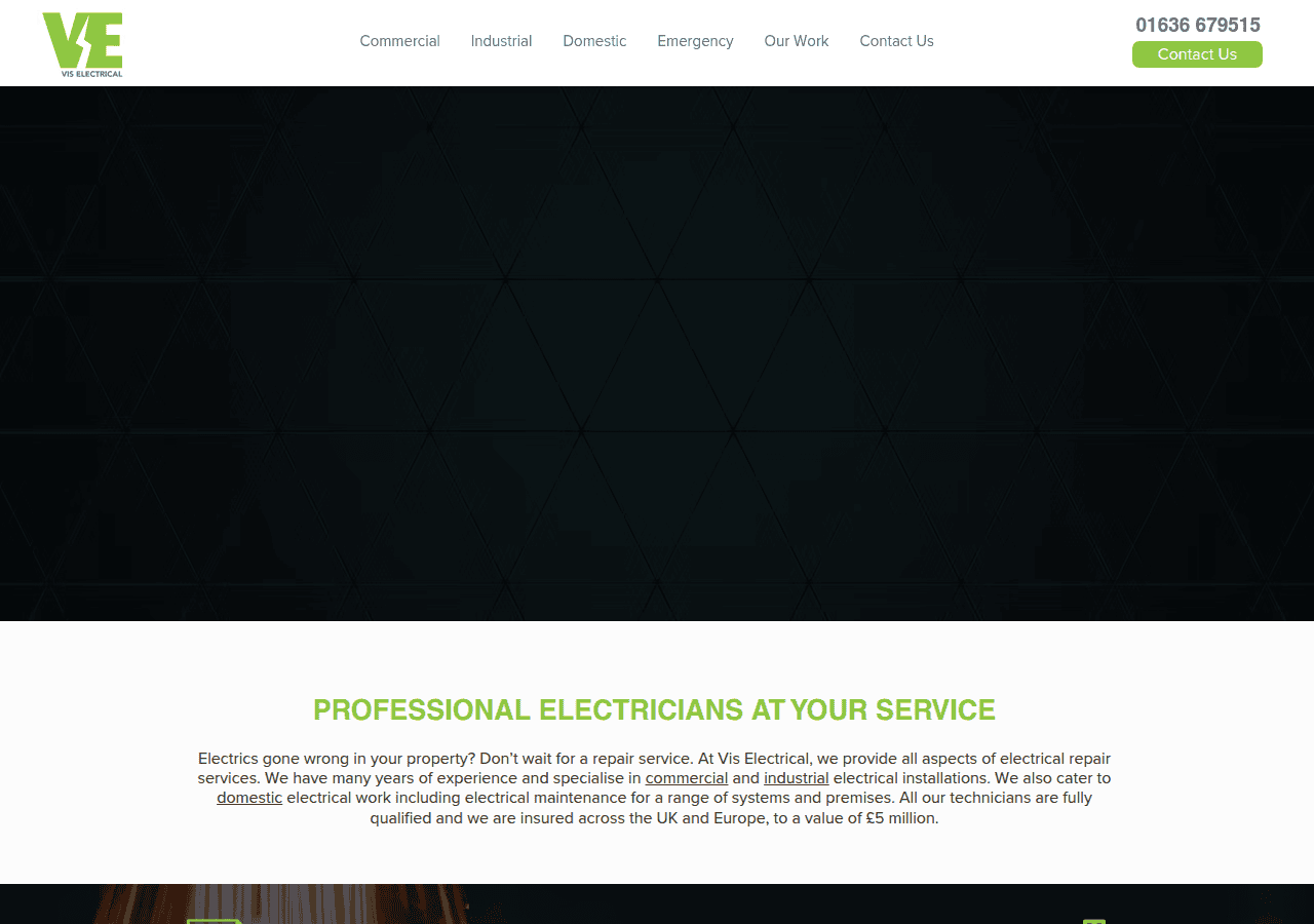 Screenshot of viselectrical.co.uk