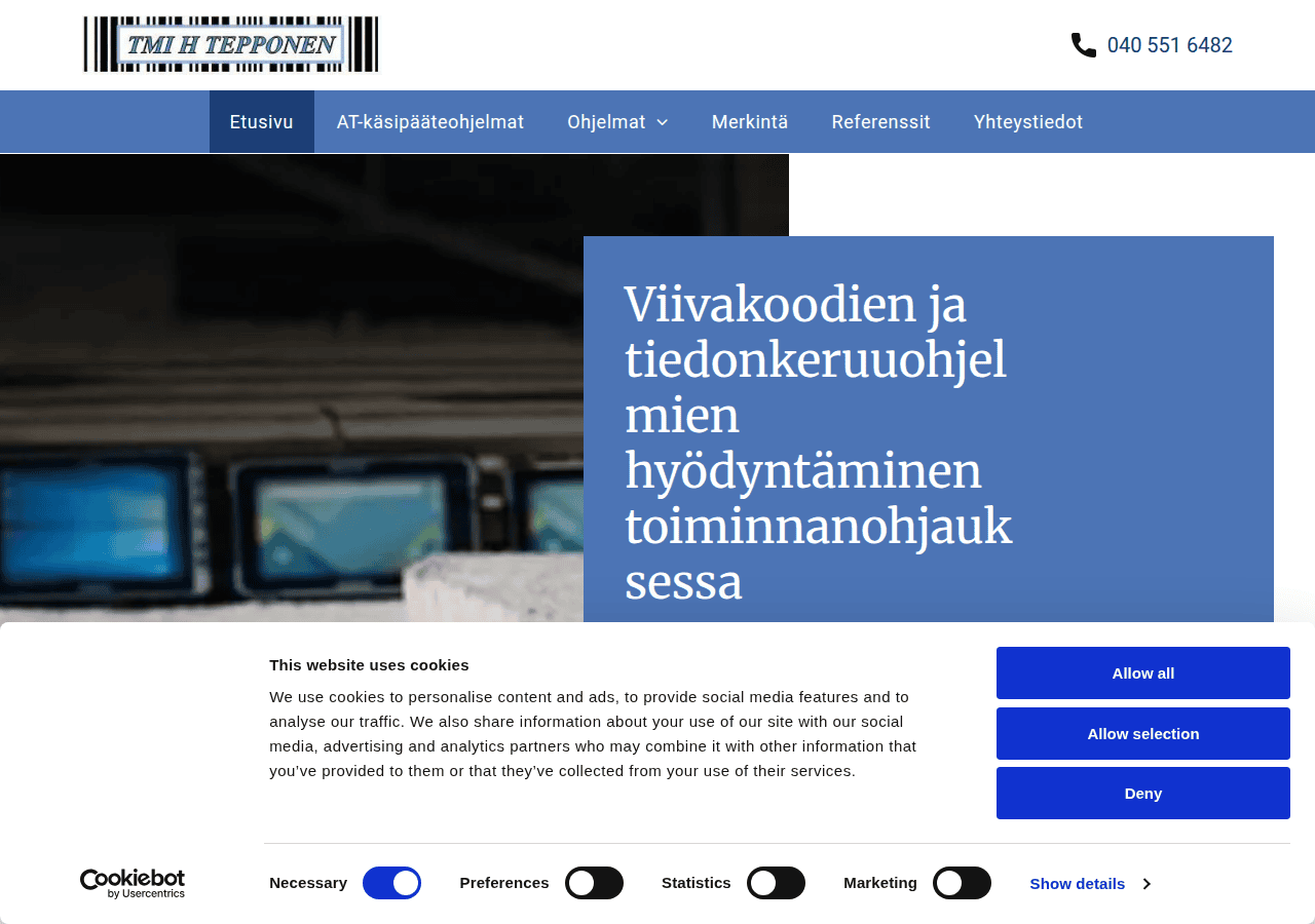 Screenshot of tmitepponen.fi