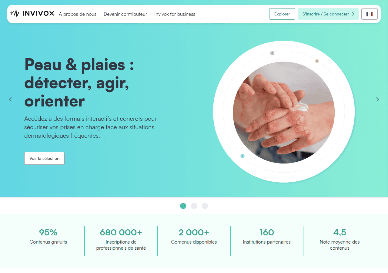 Screenshot of invivox.com