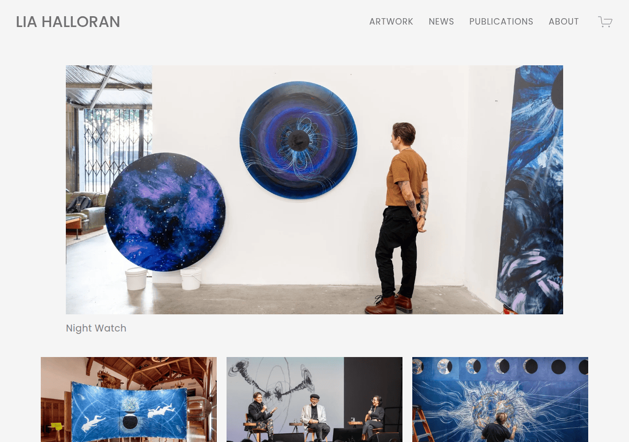 Screenshot of liahalloran.com
