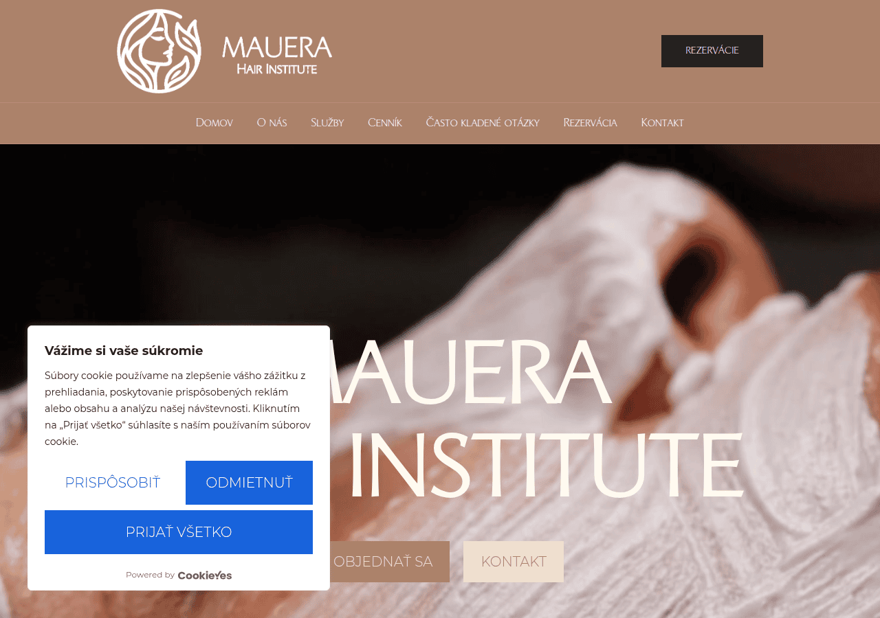 Screenshot of mauera.sk