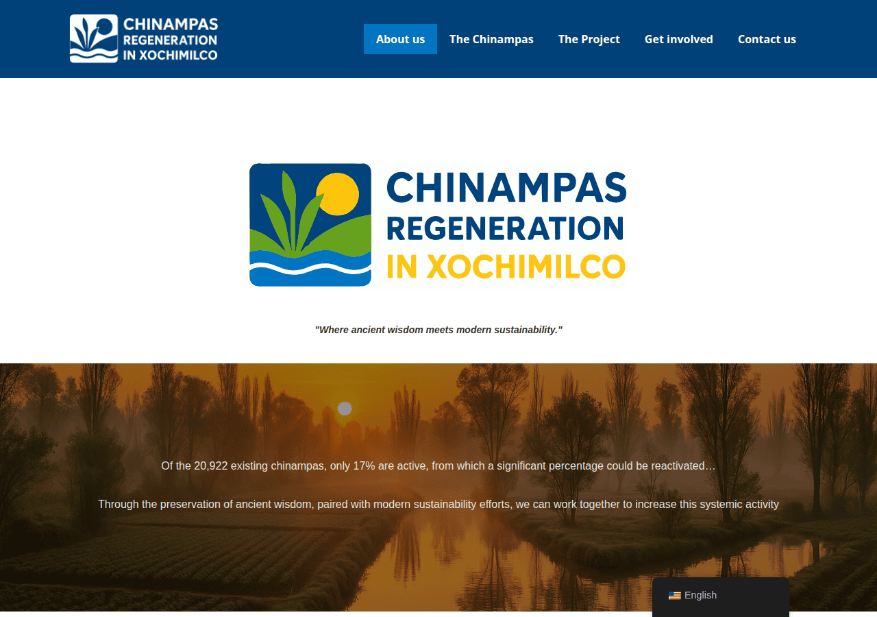 Screenshot of chinampaproject.org
