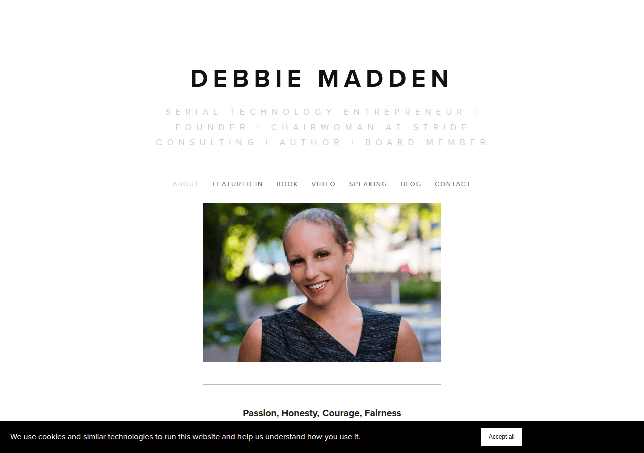 Screenshot of debbiemadden.com