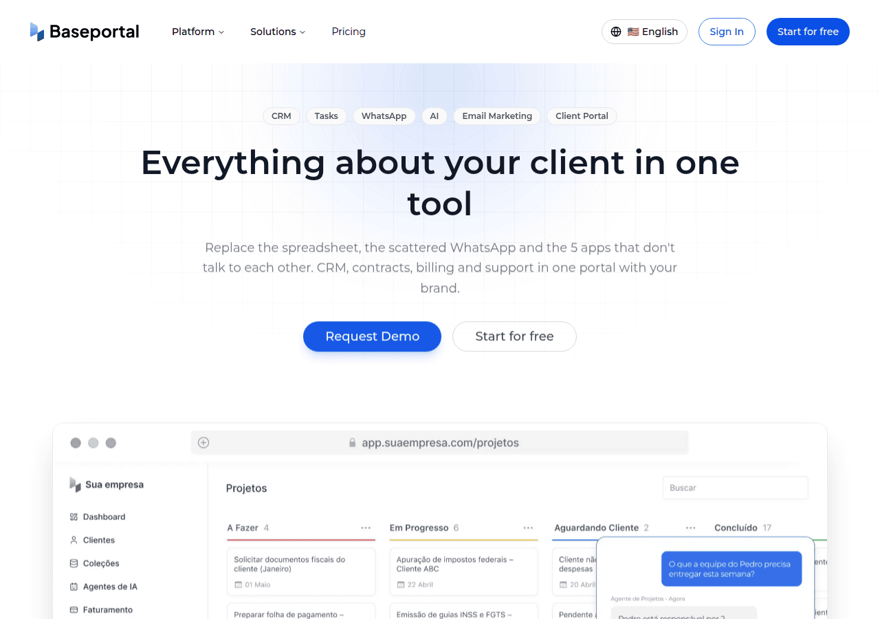 Screenshot of baseportal.io
