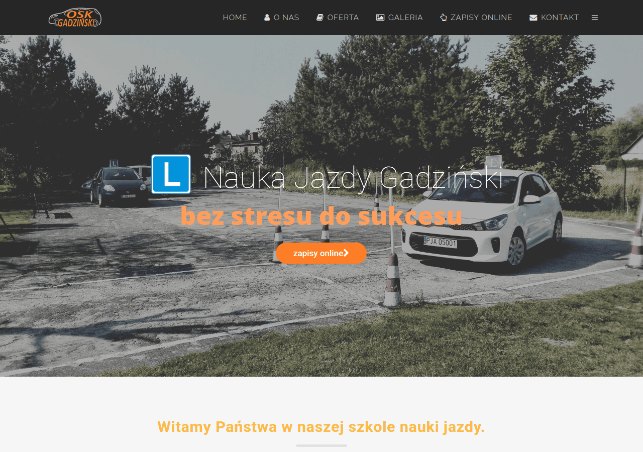 Screenshot of oskgadzinski.pl