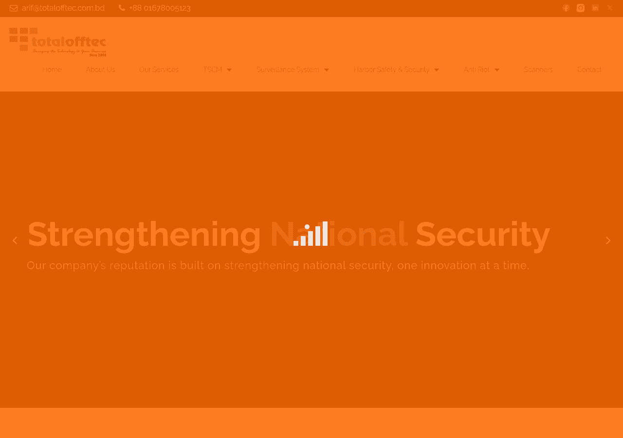 Screenshot of totalofftec.com.bd