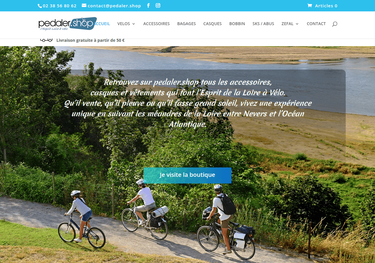Screenshot of pedaler.shop