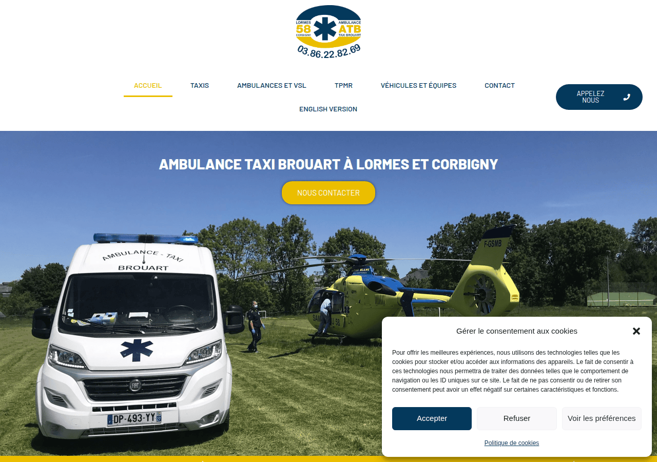 Screenshot of atb58.fr