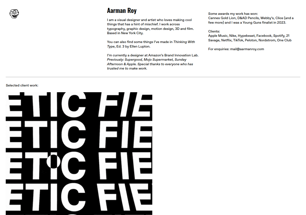 Screenshot of aarman.co