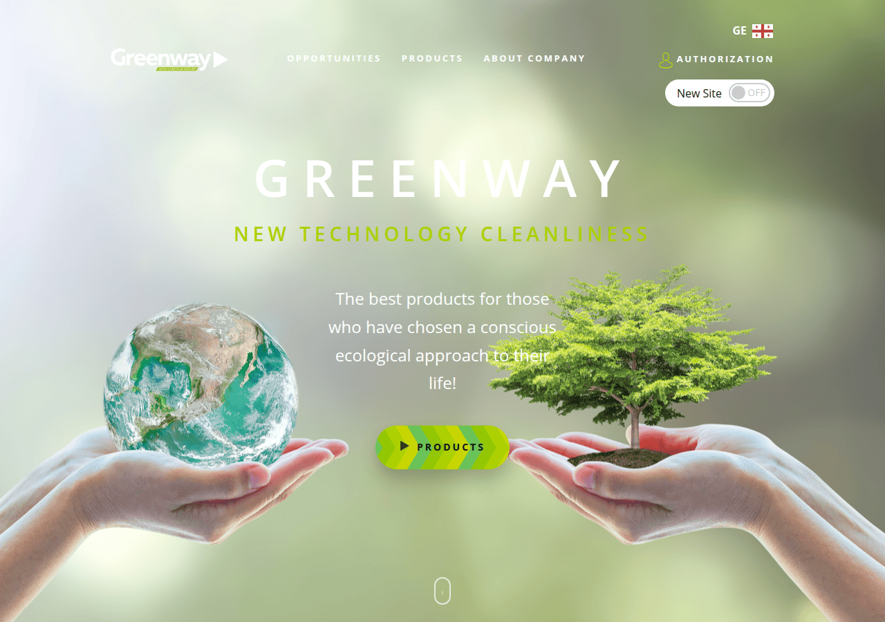 Screenshot of mygreenway.com.ge