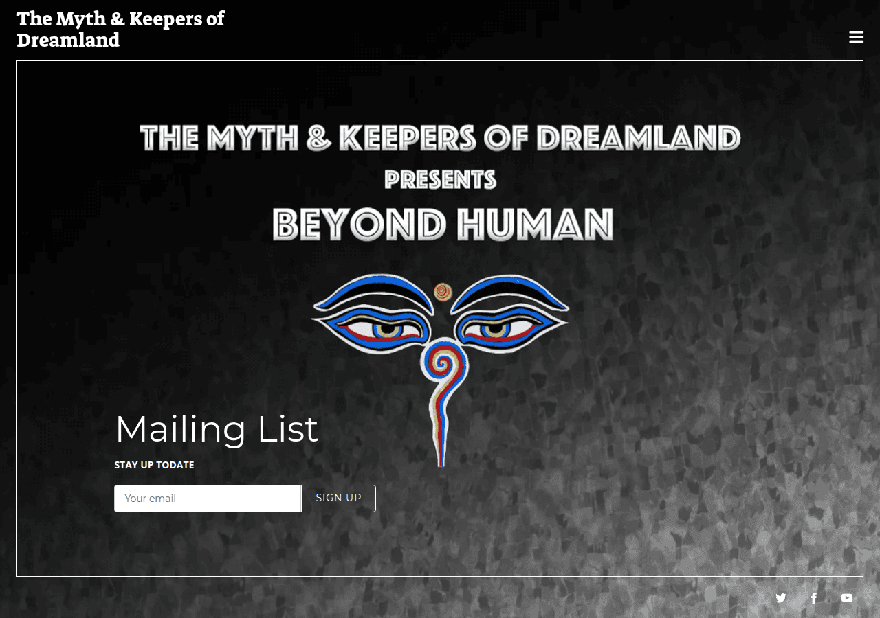 Screenshot of themythband.com