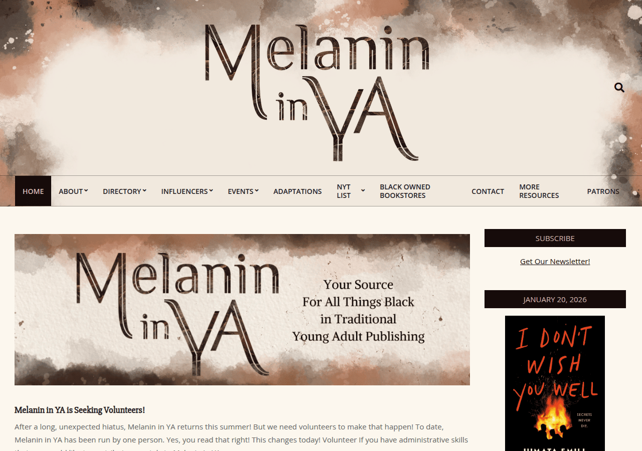 Screenshot of melanininya.com