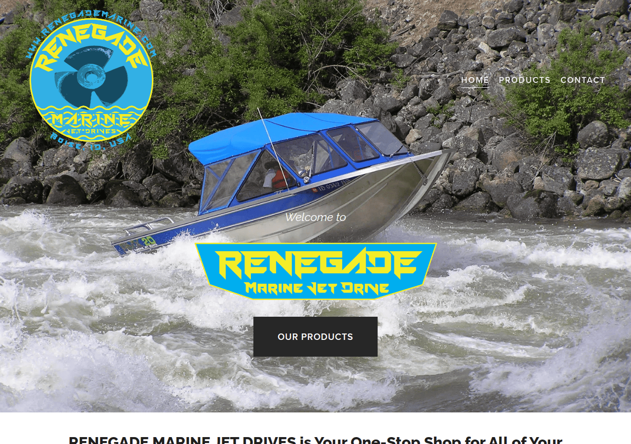 Screenshot of renegade-marine.com