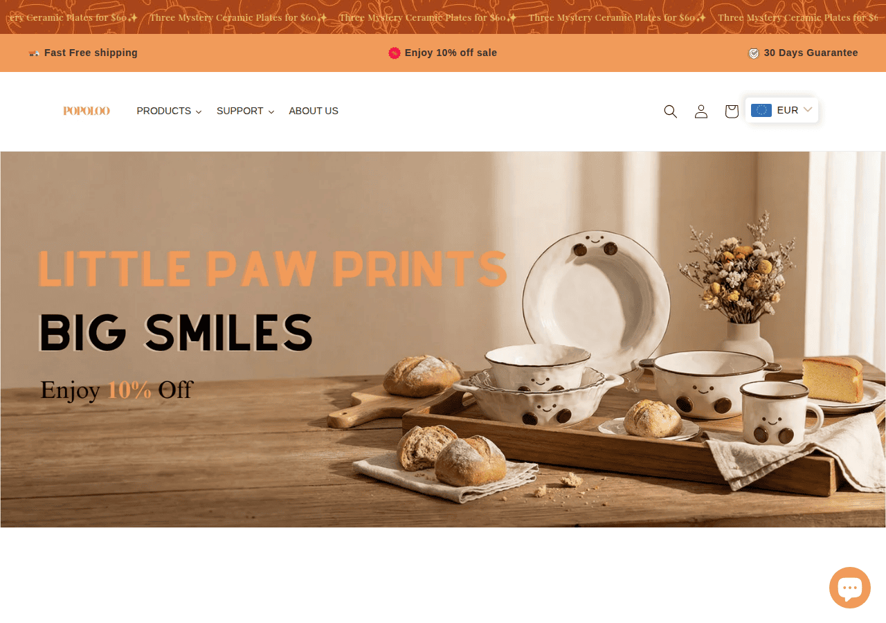 Screenshot of popoloo.com