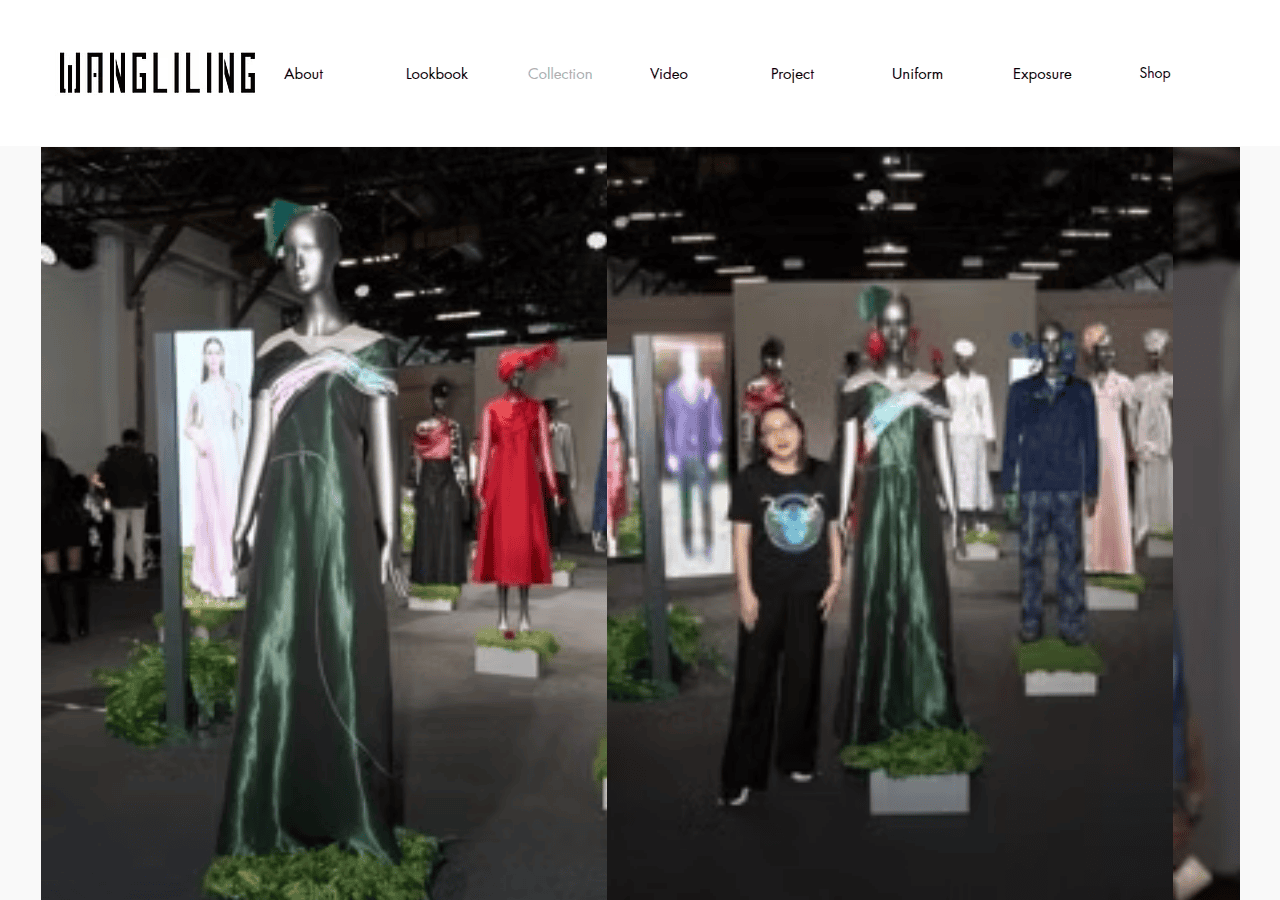 Screenshot of wangliling.fashion