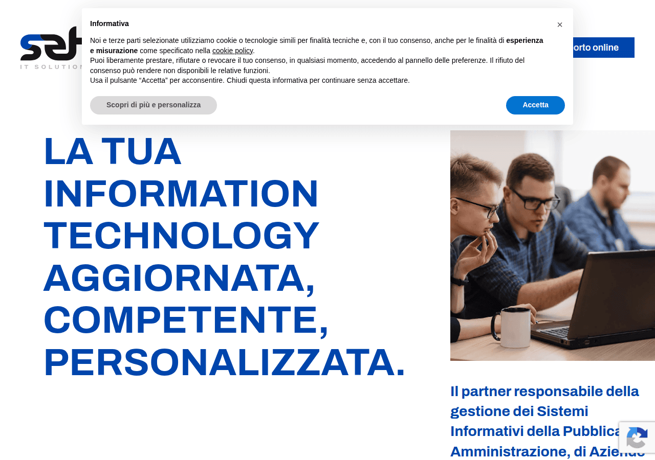Screenshot of setiweb.it