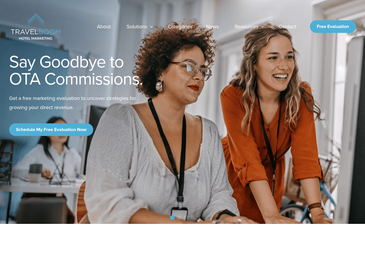 Screenshot of travelboommarketing.com