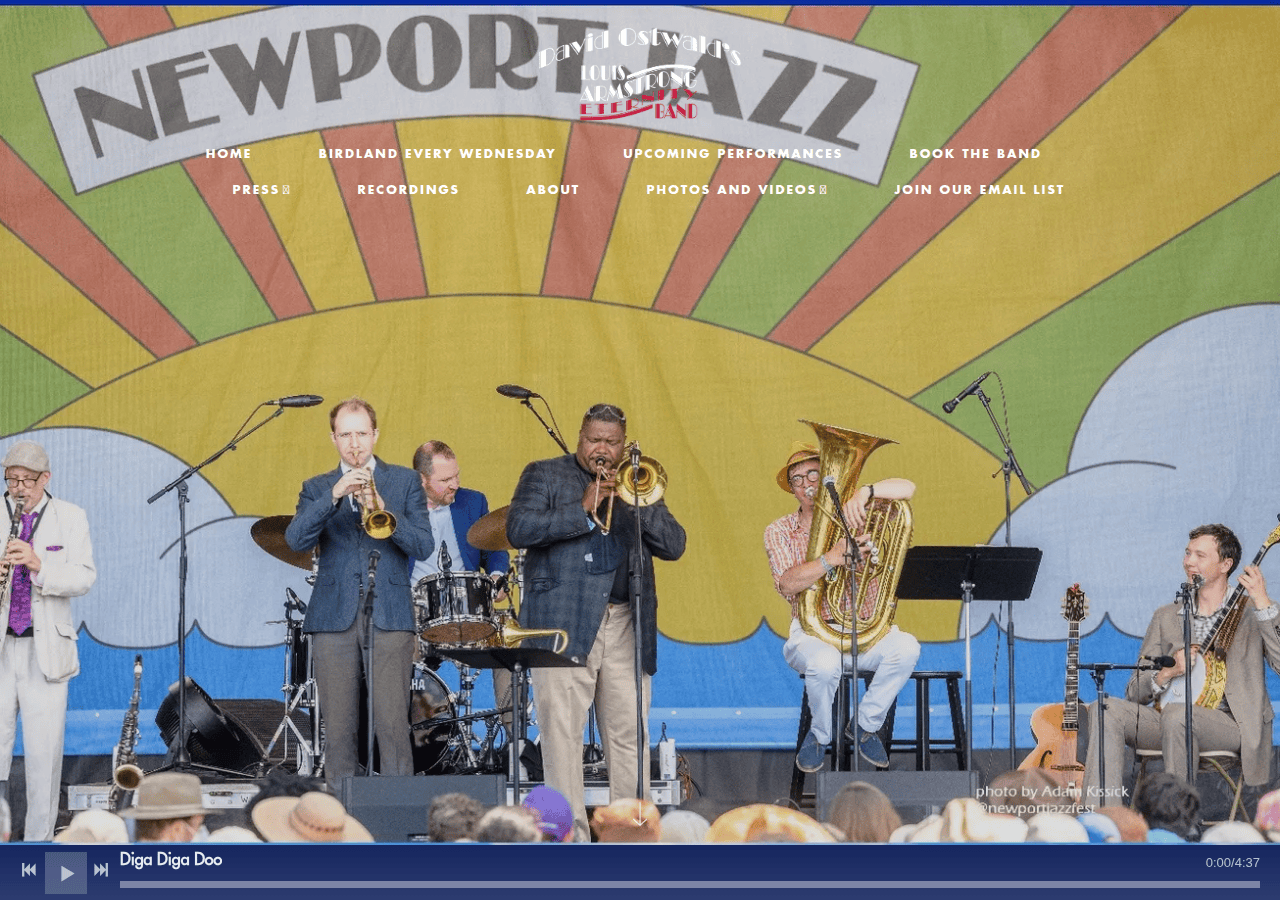 Screenshot of ostwaldjazz.com