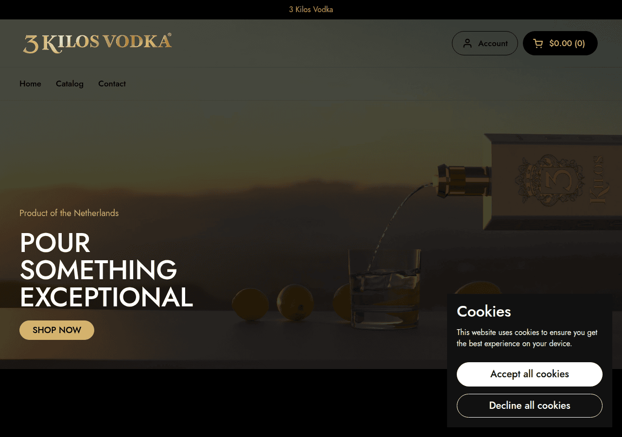 Screenshot of 3kilos.com
