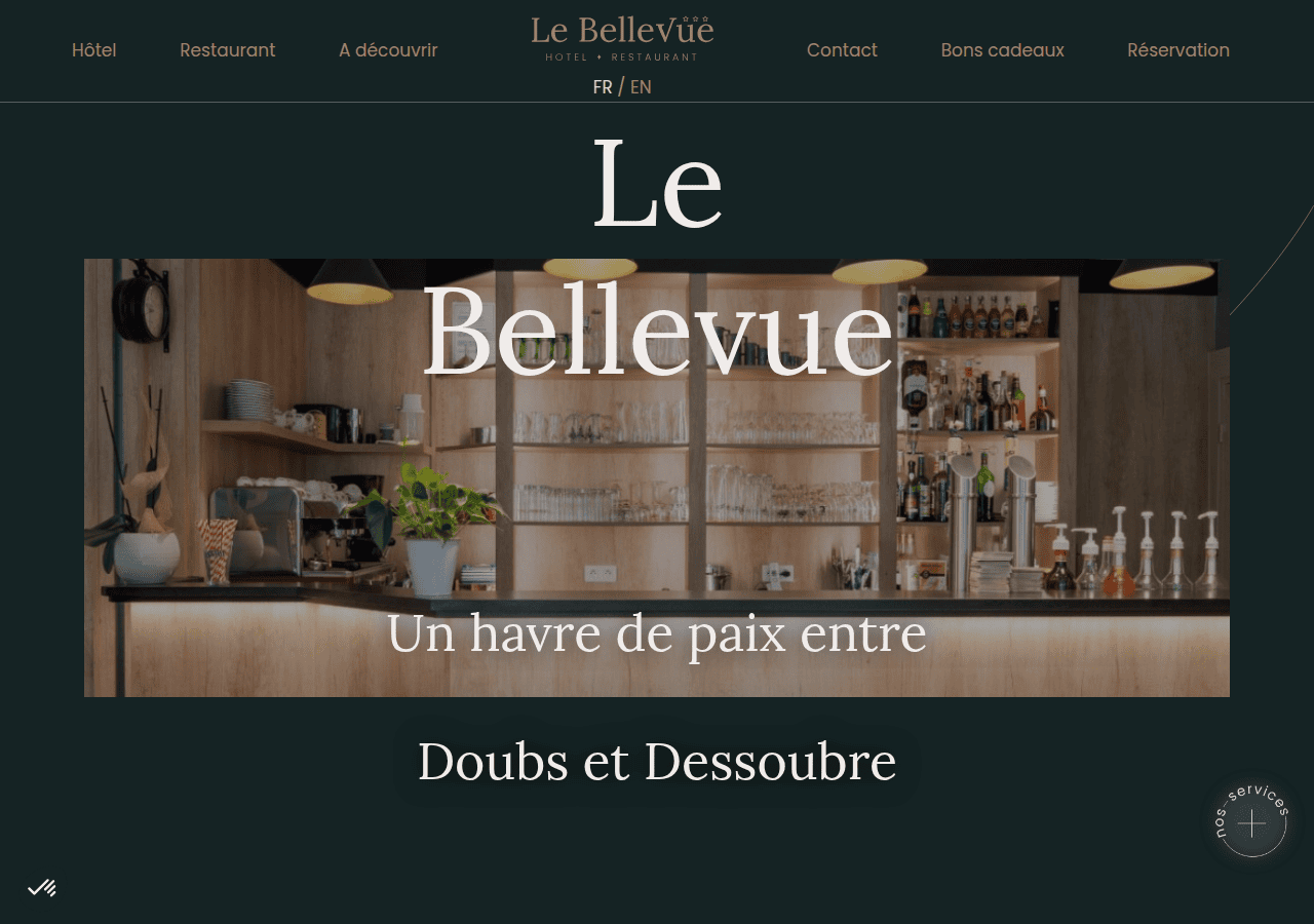 Screenshot of le-bellevue-hotel.fr