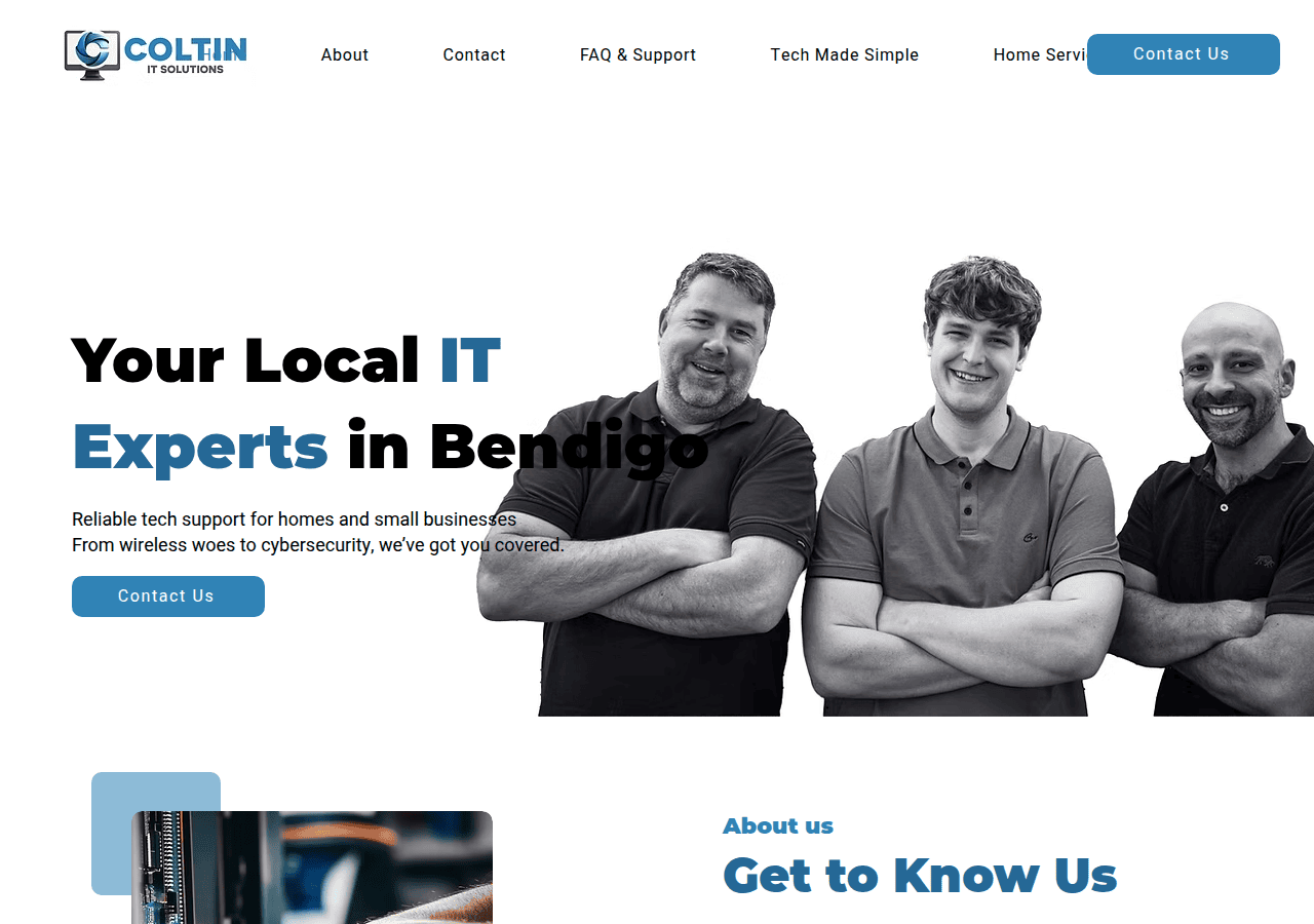 Screenshot of coltin.com.au