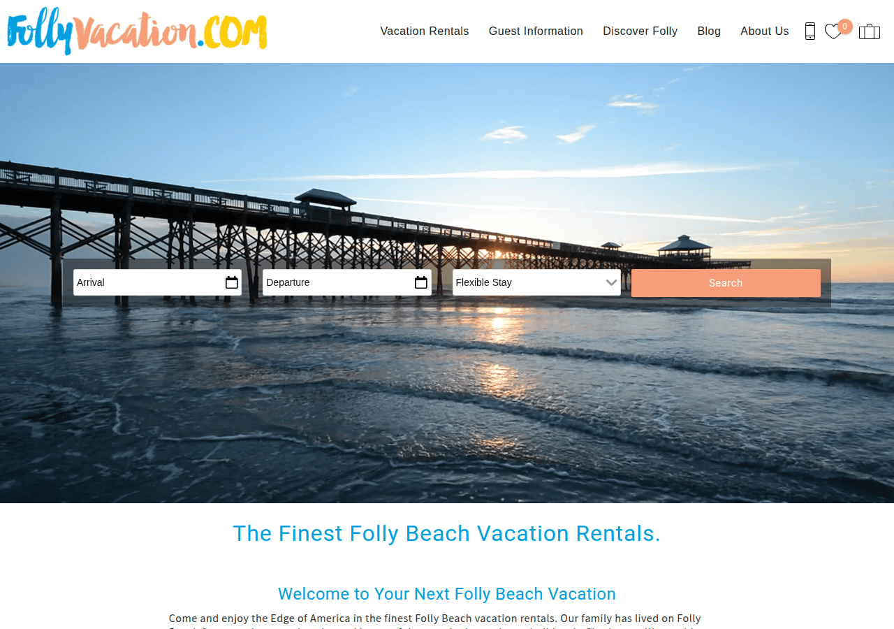 Screenshot of follyvacation.com