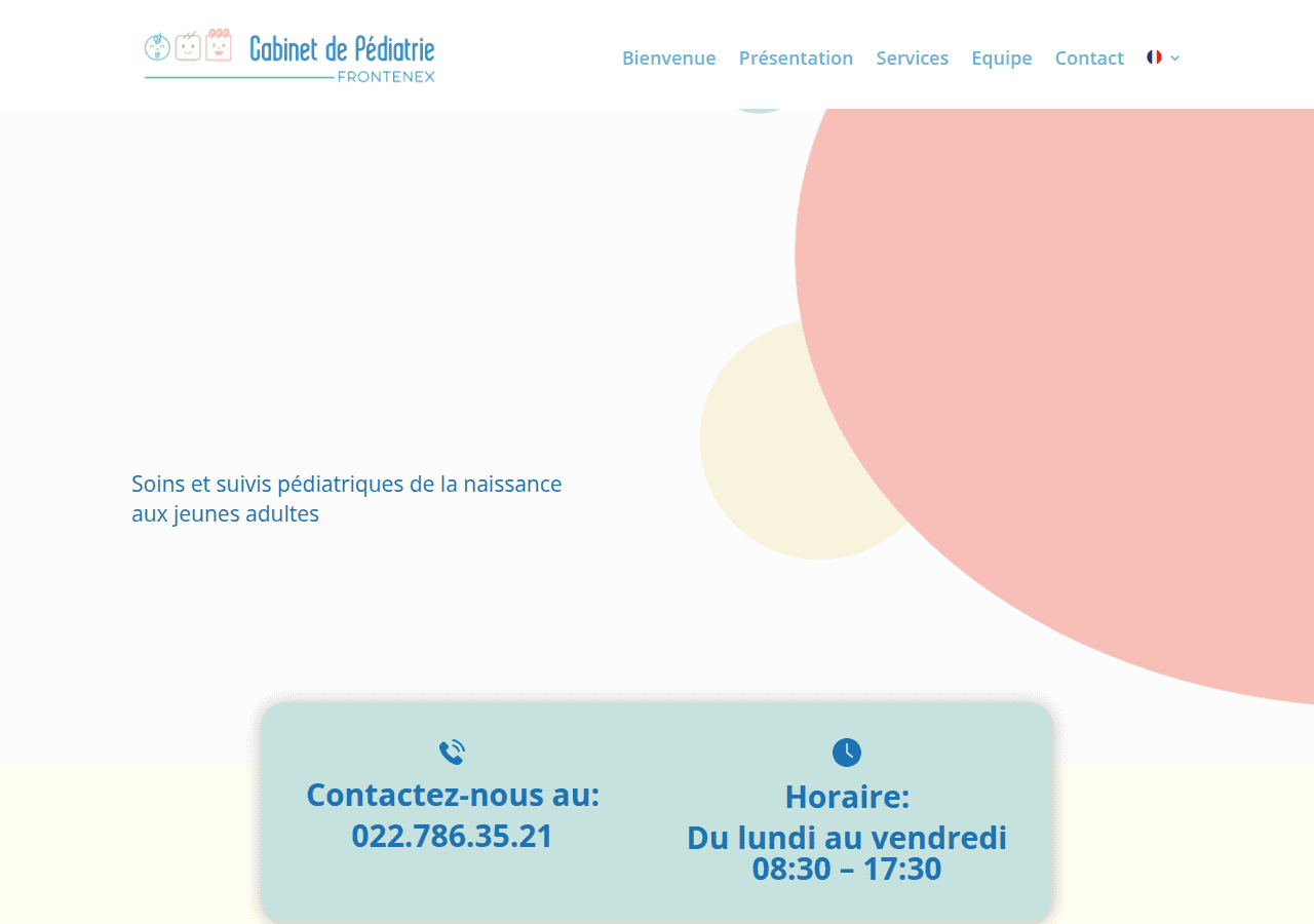 Screenshot of pediatriefrontenex.ch