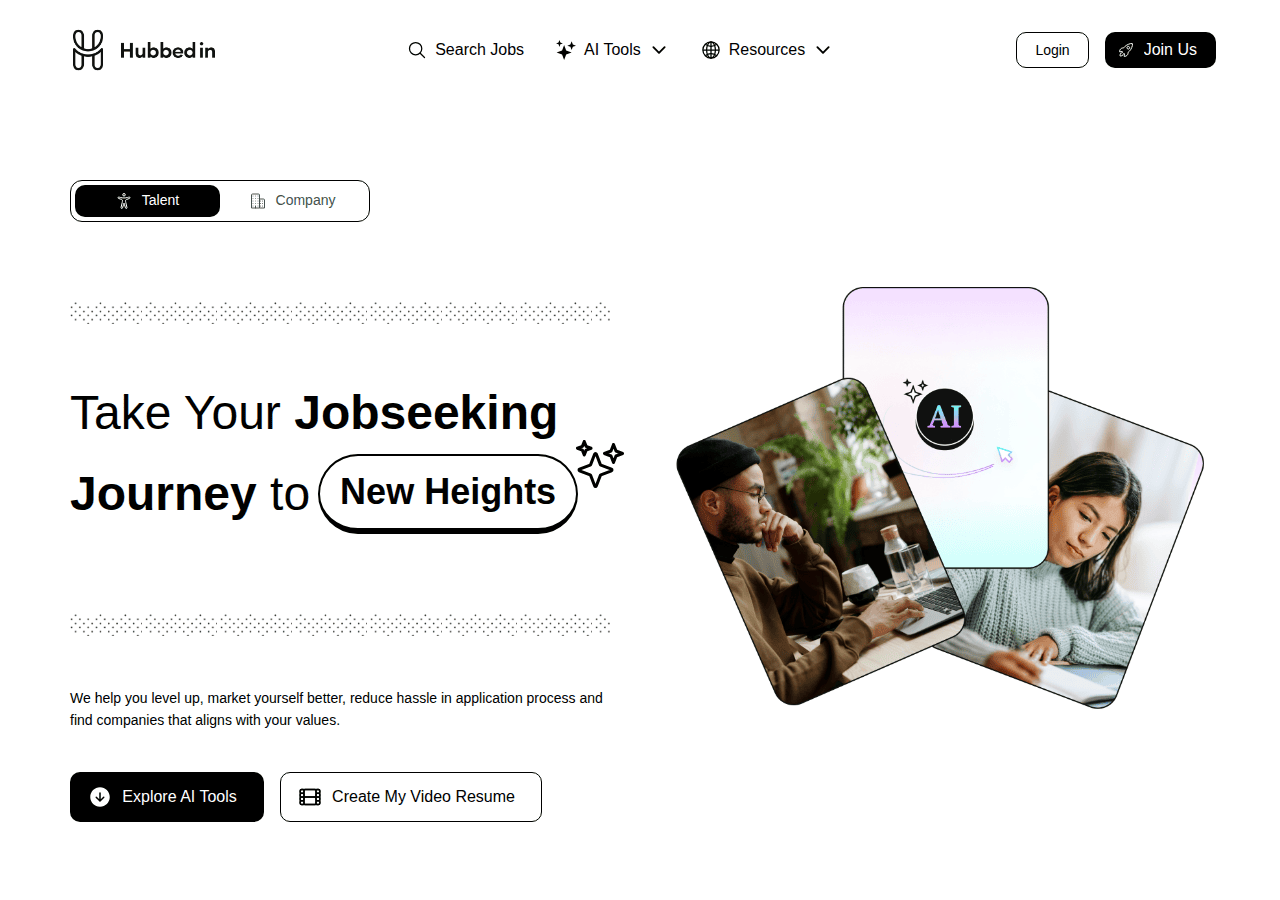 Screenshot of hubbedin.com