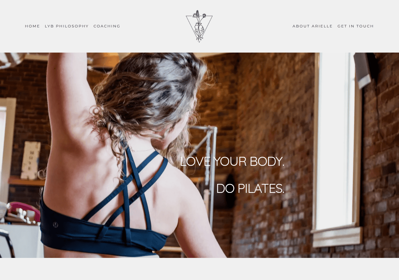 Screenshot of loveyourbodypilates.co