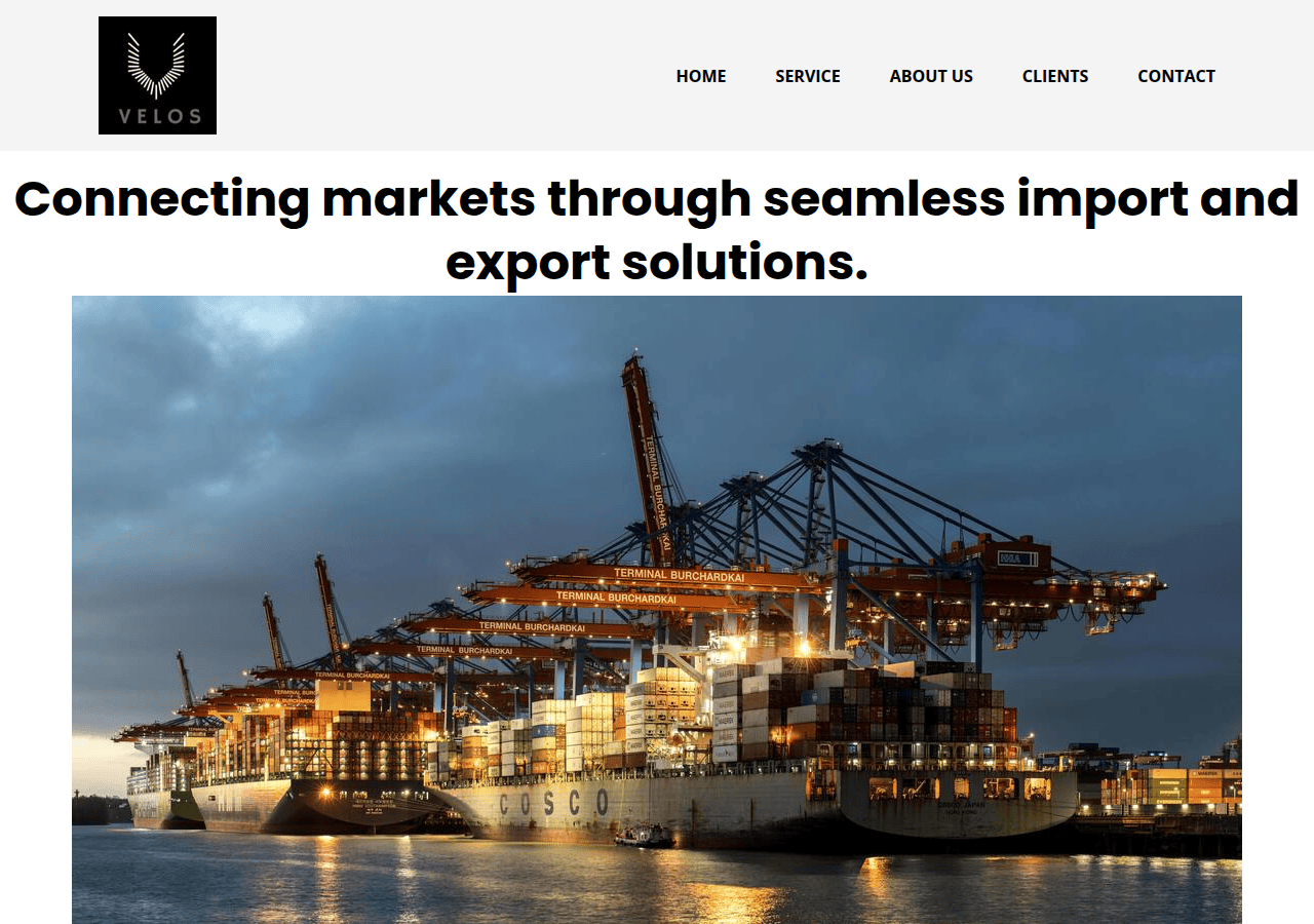 Screenshot of velos-pvt.com