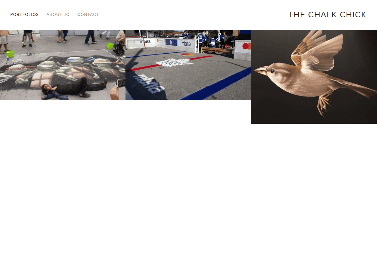 Screenshot of thechalkchick.com