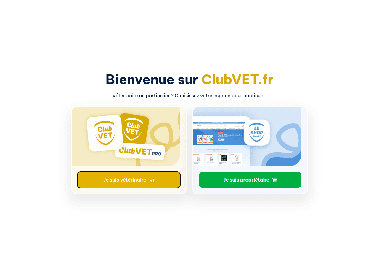 Screenshot of clubvet.fr