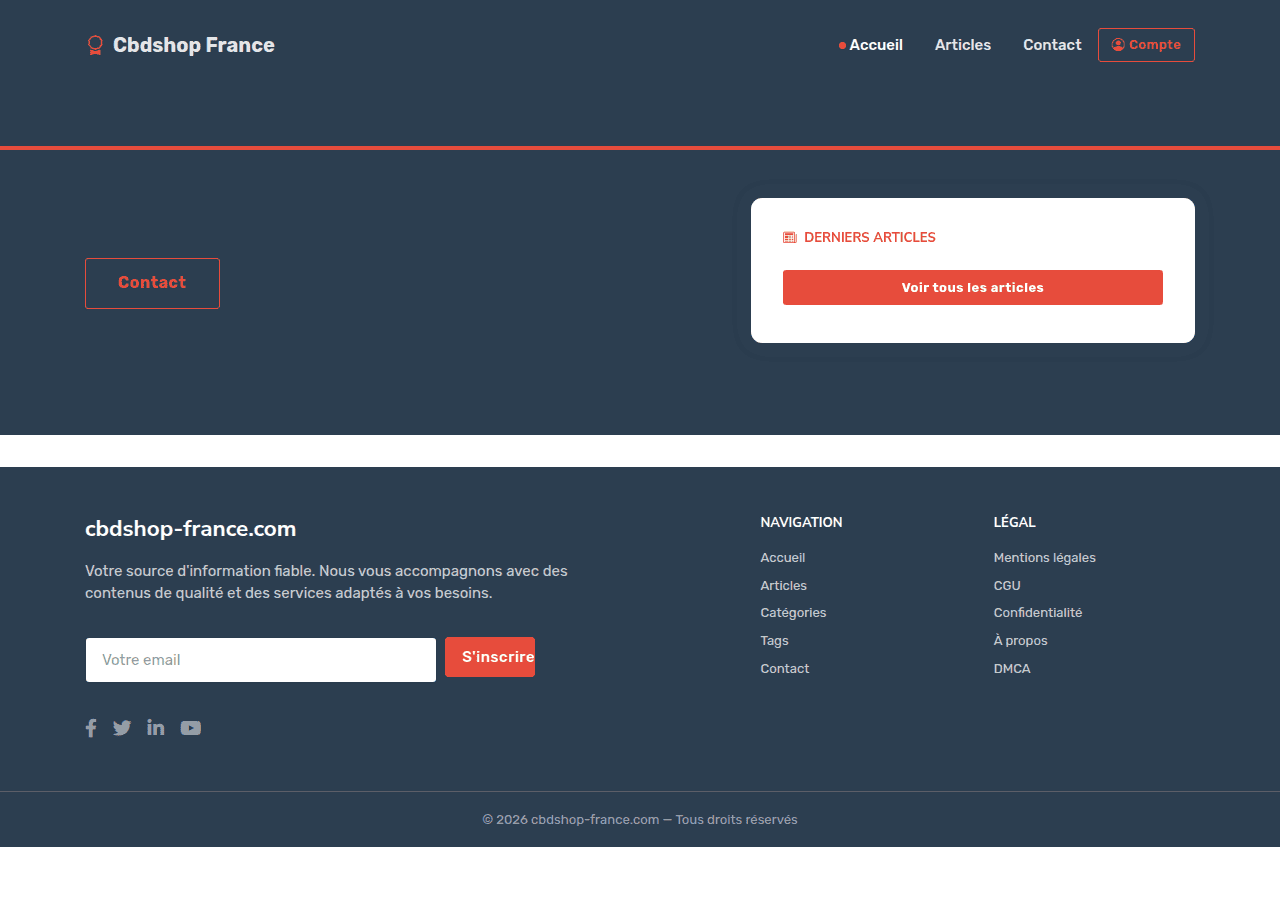 Screenshot of cbdshop-france.com