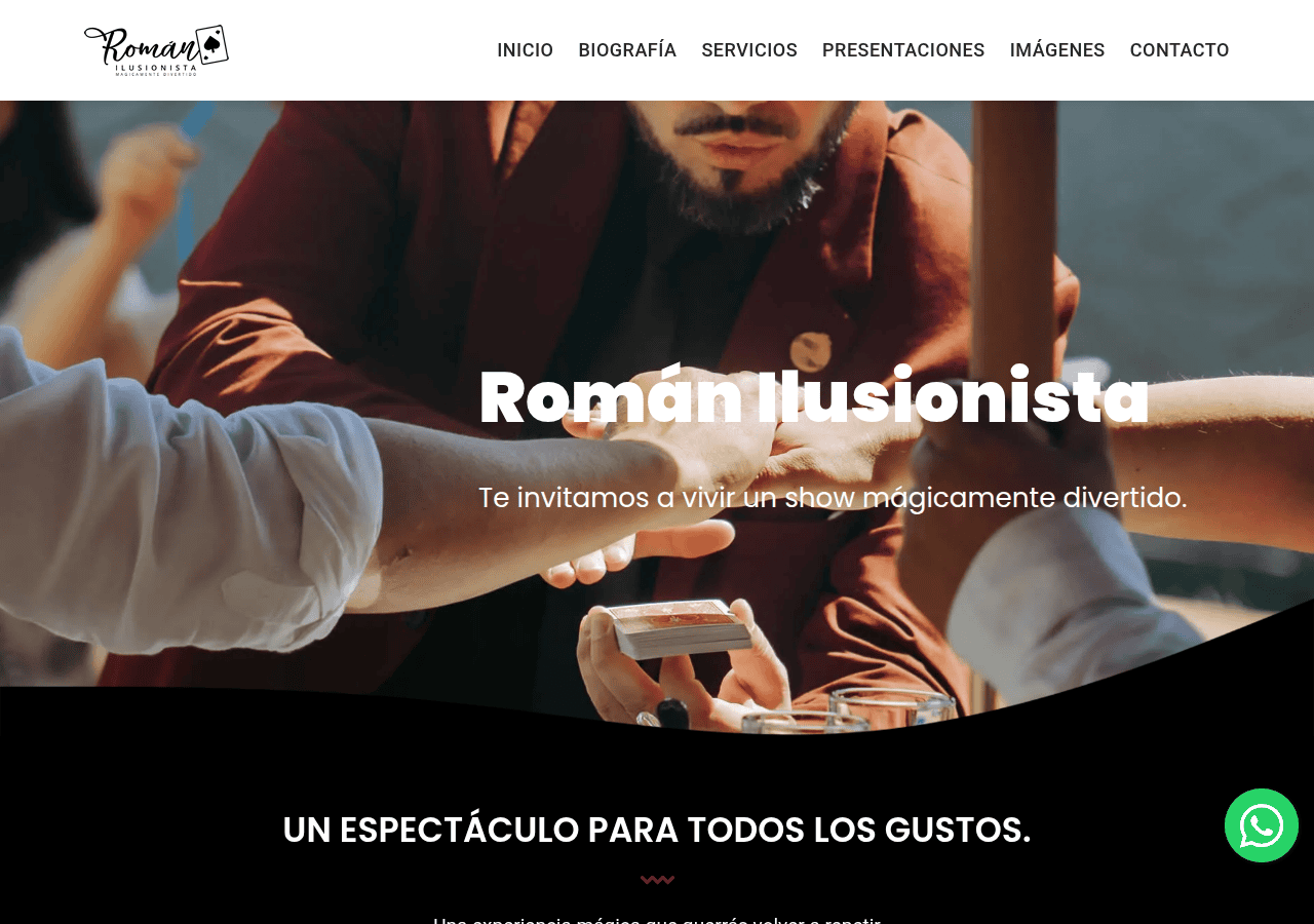 Screenshot of romanilusionista.cl