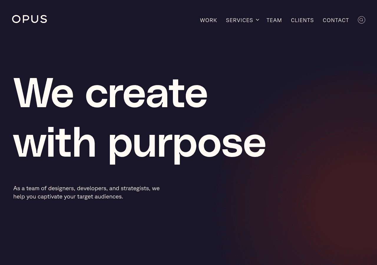 Screenshot of opusdesign.us