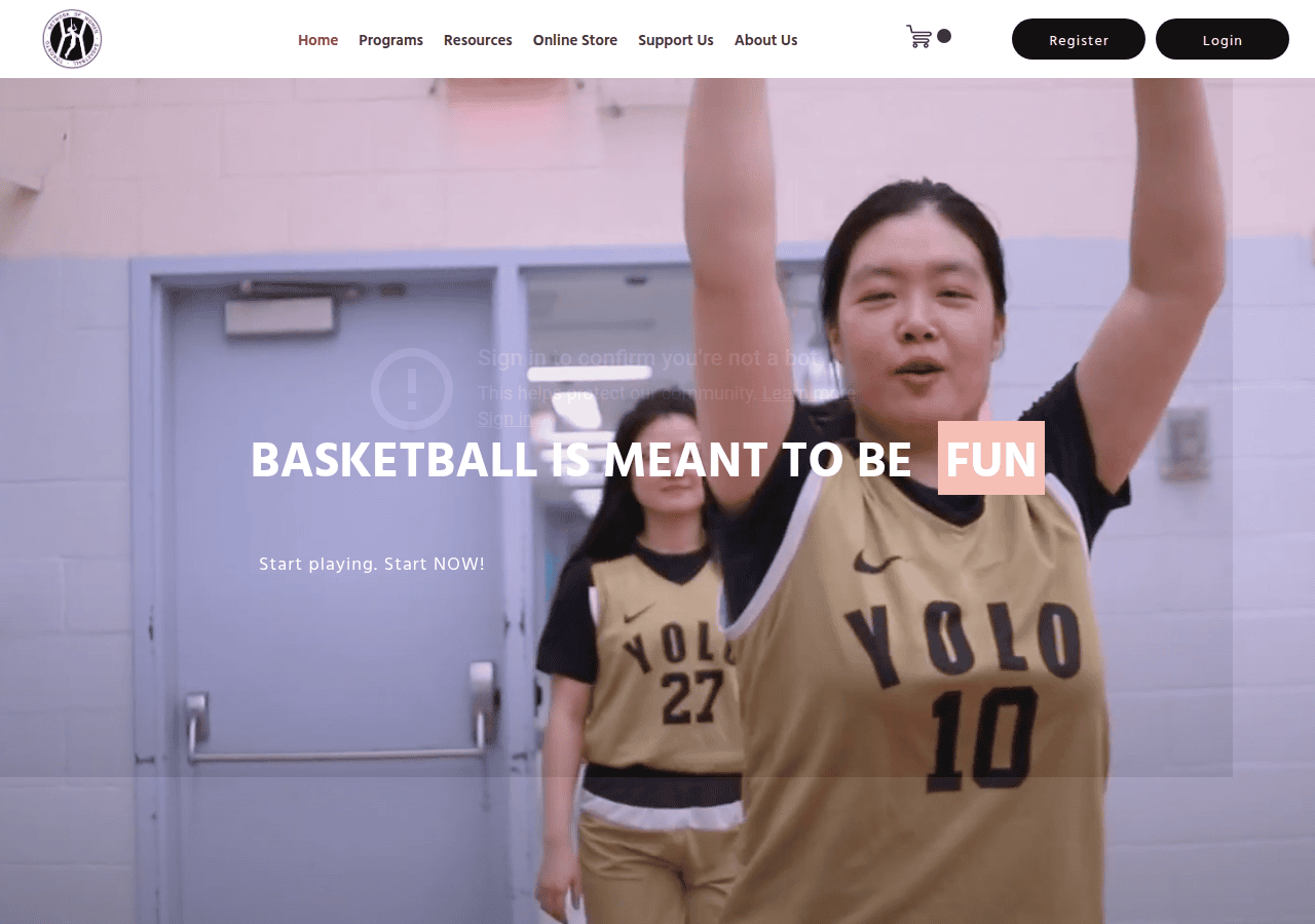 Screenshot of nowbasketball.ca