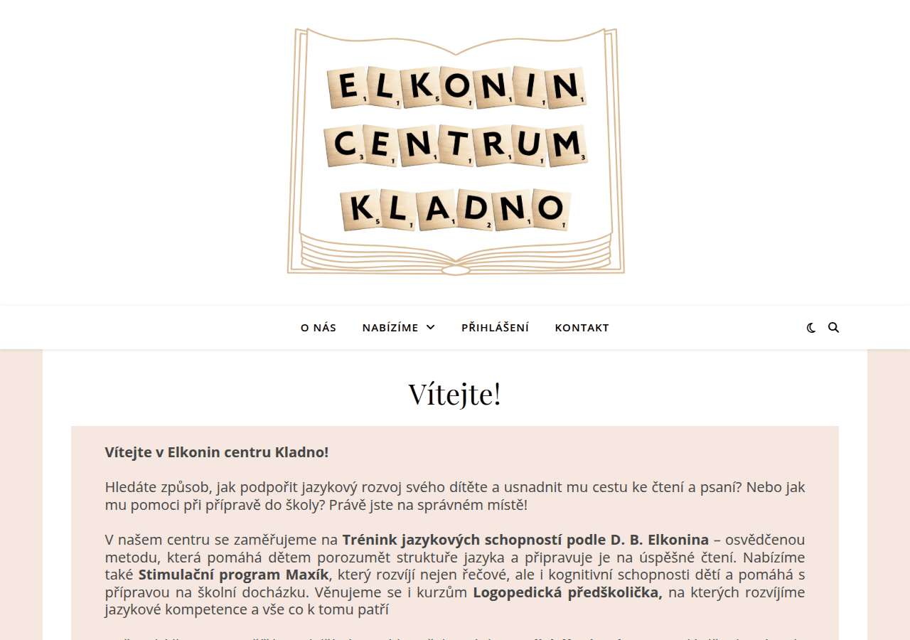 Screenshot of elkoninkladno.cz