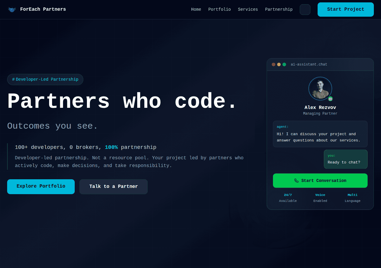 Screenshot of foreachpartners.com