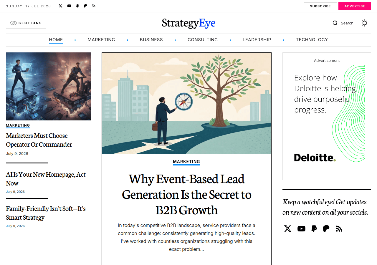 Screenshot of strategyeye.com
