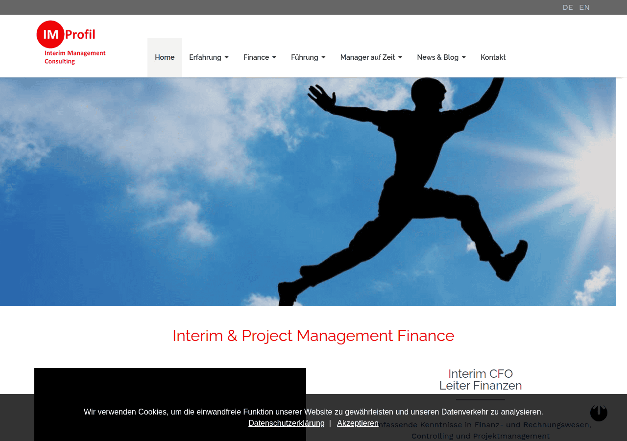 Screenshot of improfil.ch