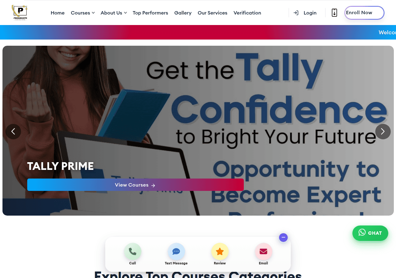 Screenshot of progressivecomputercentre.com
