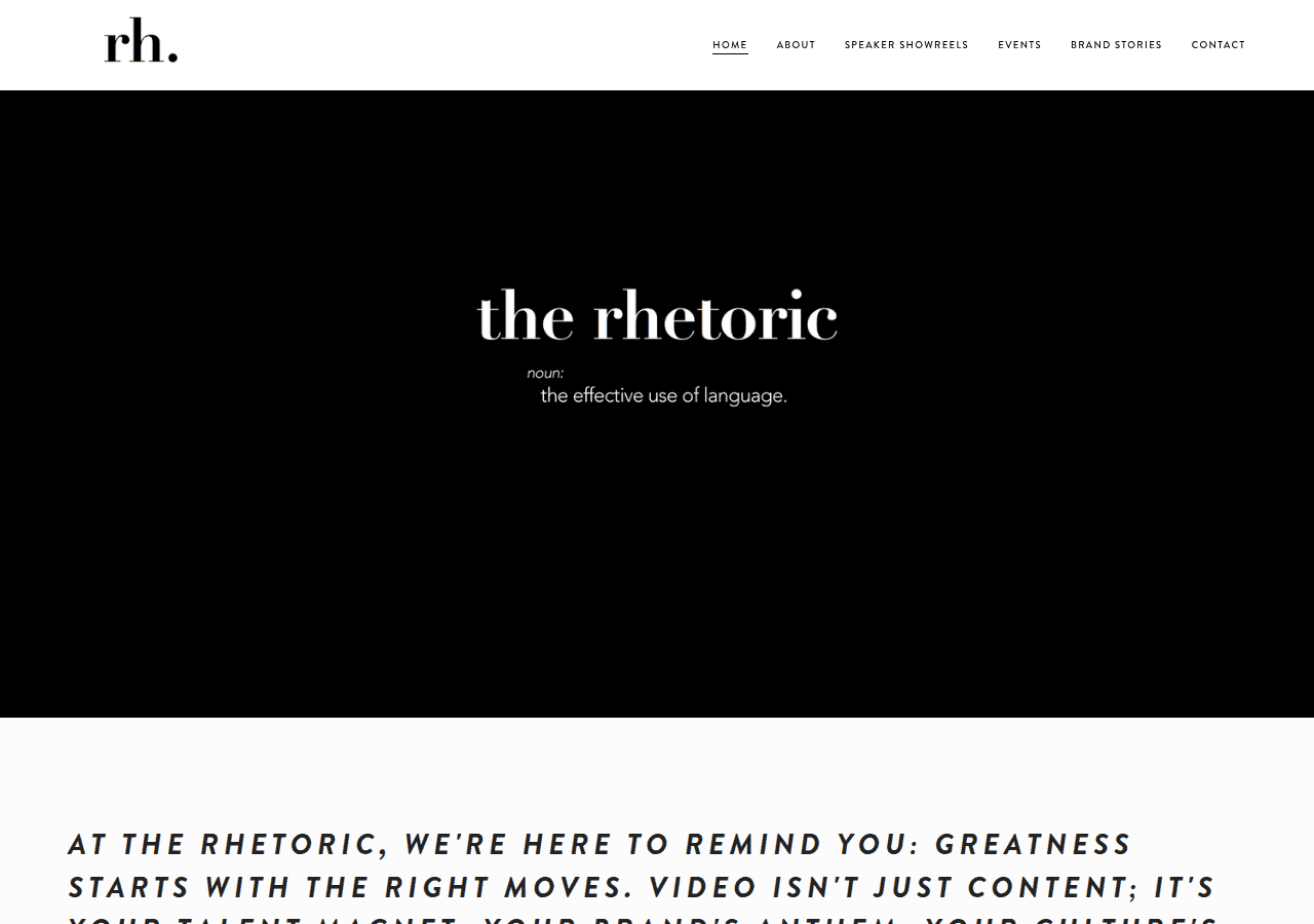 Screenshot of therhetoric.com.au