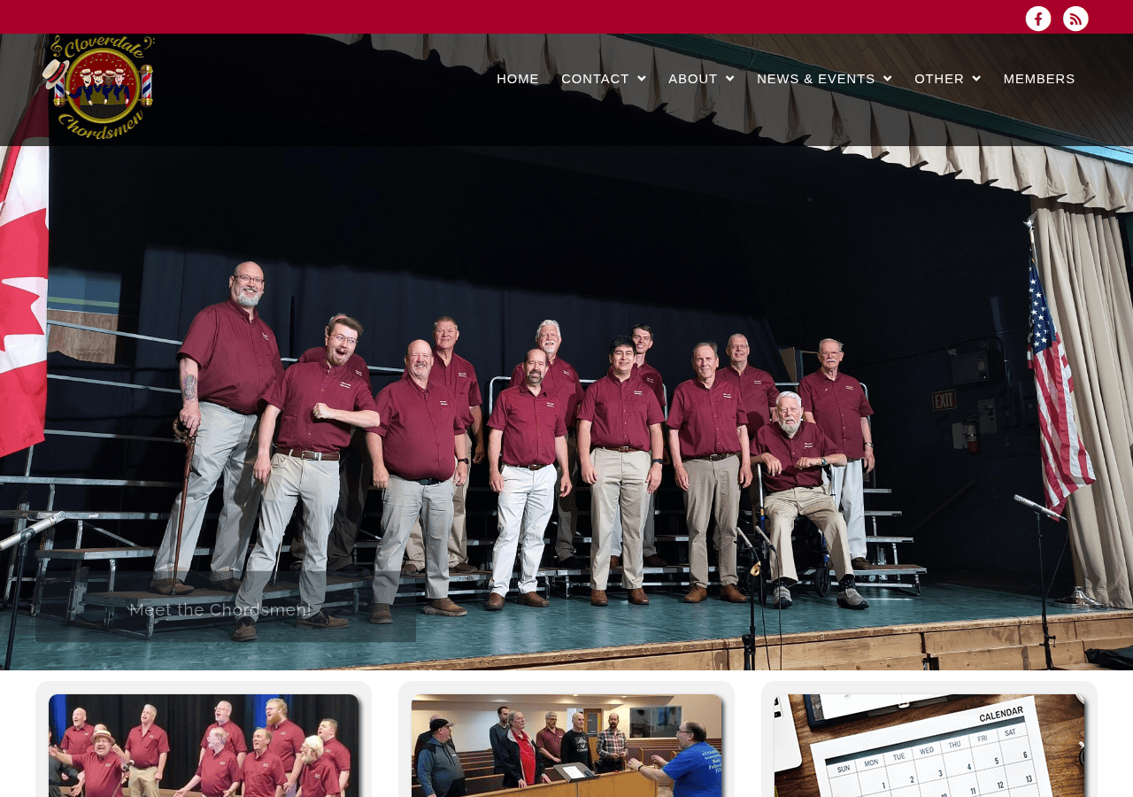 Screenshot of chordsmen.ca