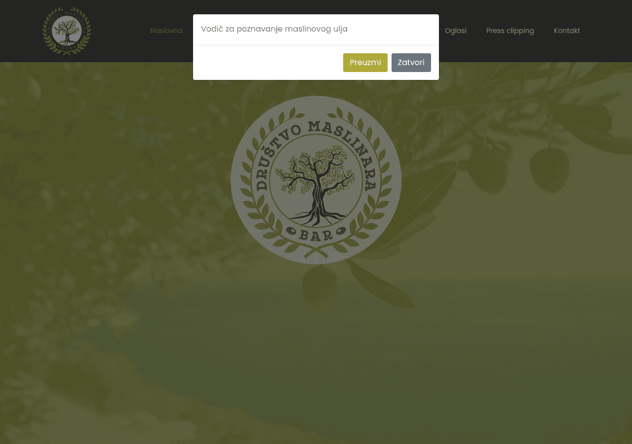 Screenshot of maslinaribar.org