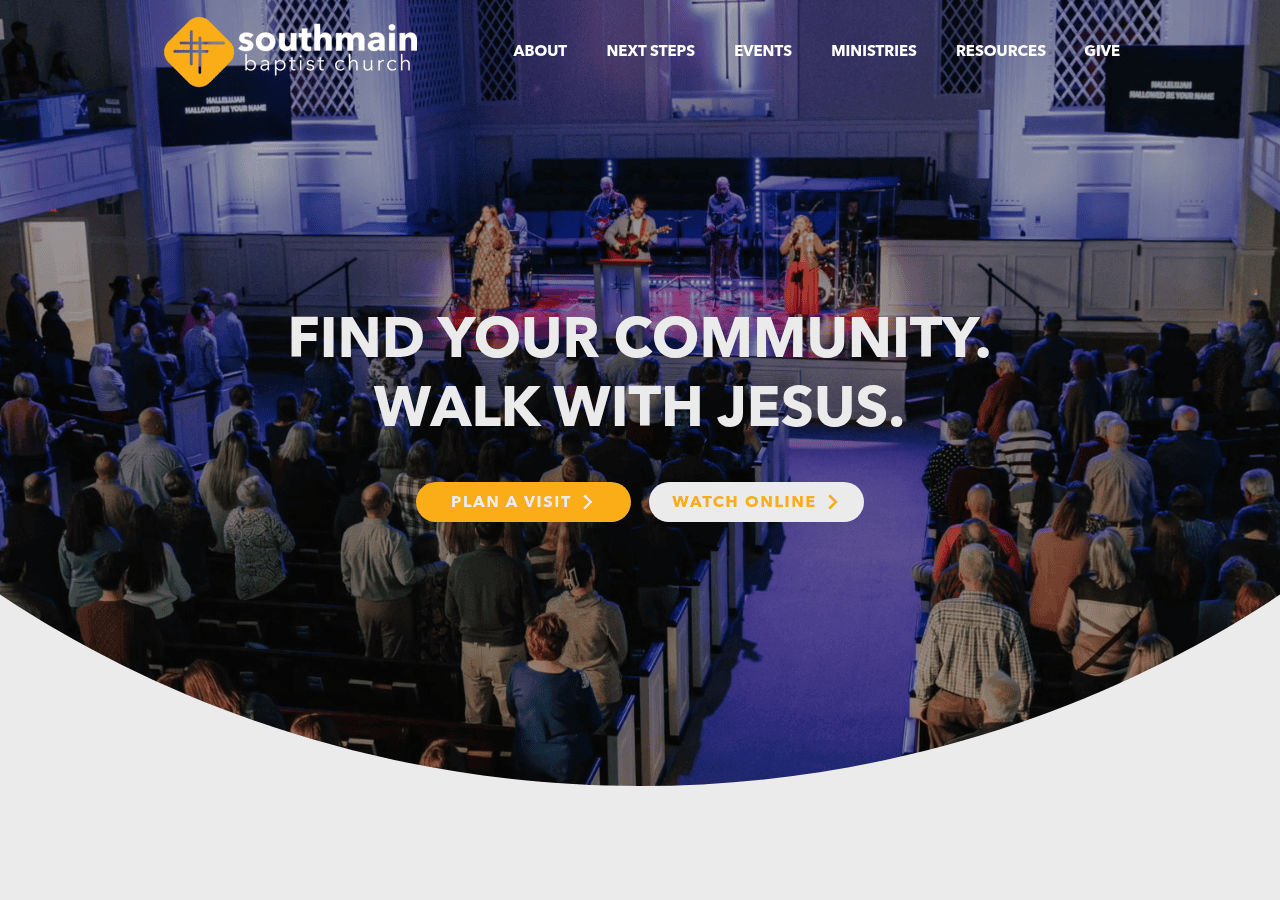 Screenshot of southmain.church