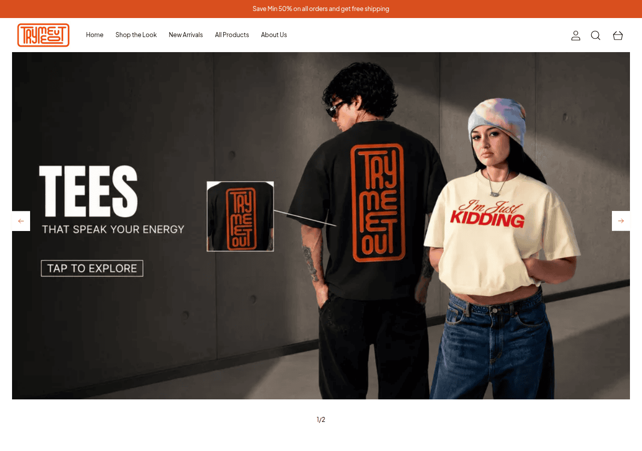 Screenshot of trymeeout.in