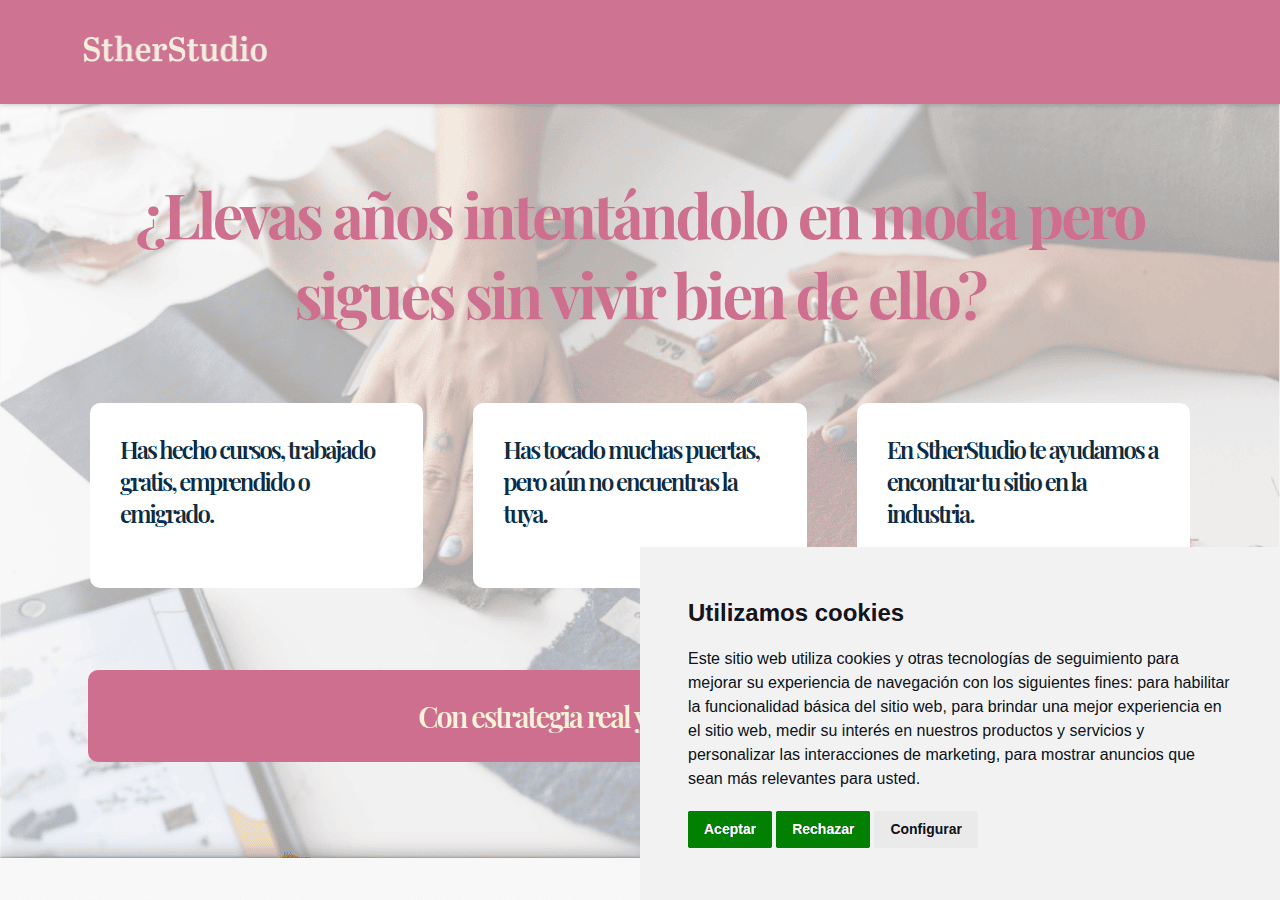Screenshot of stherstudio.com